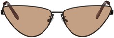 Черные солнцезащитные очки «кошачий глаз» MCQ