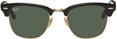 Черные складные солнцезащитные очки Clubmaster Ray-Ban