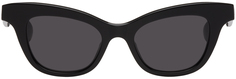 Черные солнцезащитные очки «кошачий глаз» Alexander McQueen