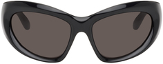 Черные солнцезащитные очки в D-образной оправе Balenciaga