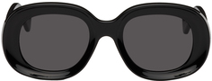 Черные овальные солнцезащитные очки Loewe