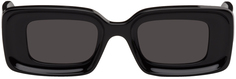 Черные прямоугольные солнцезащитные очки Loewe