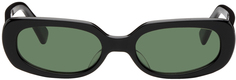 Черные овальные солнцезащитные очки Undercover