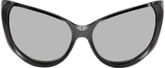 Серебряные солнцезащитные очки с насекомыми Balenciaga