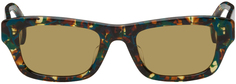 Прямоугольные солнцезащитные очки черепаховой расцветки Kenzo