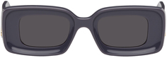 Фиолетовые прямоугольные солнцезащитные очки Loewe