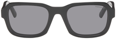 Черные прямоугольные солнцезащитные очки Moncler