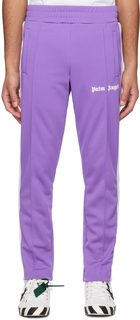 Пурпурные узкие спортивные брюки Palm Angels