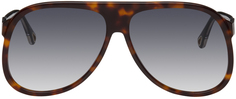 Солнцезащитные очки-авиаторы черепаховой расцветки Chloé Chloe