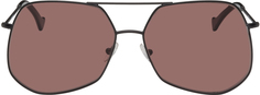 Черные солнцезащитные очки в сеточку Grey Ant