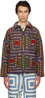 Разноцветная куртка из бревенчатого домика Bode