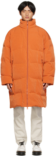 Оранжевое пуховое пальто Wally A. A. Spectrum