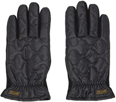 Черные стеганые перчатки Polo Ralph Lauren