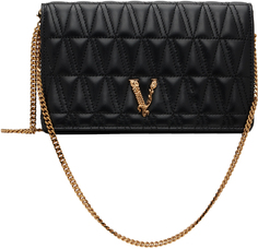 Черный клатч Virtus Versace