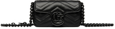 Черная поясная сумка GG Marmont Gucci
