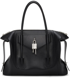 Черная сумка через плечо Antigona Soft Lock среднего размера Givenchy