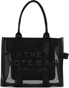 Черная объемная сумка-тоут The Tote Bag с крупной сеткой Marc Jacobs