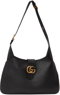 Черная сумка через плечо Aphrodite среднего размера с двойной буквой G Gucci
