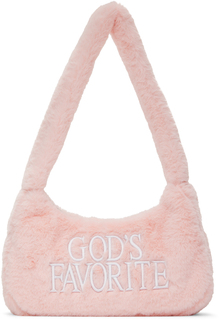 Розовая пушистая сумка God&apos;s Favourite Praying
