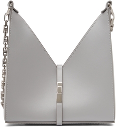 Серая мини-сумка через плечо с вырезами Givenchy
