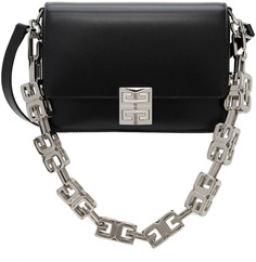 Черная сумка через плечо с цепочкой 4G Givenchy