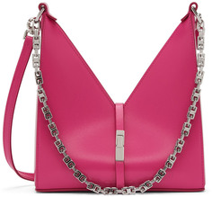Розовая мини-сумка через плечо с вырезами Givenchy