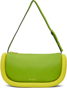 Зеленая и желтая сумка-бампер Moon JW Anderson