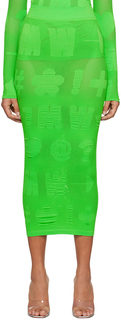 Зеленая юбка-миди Logomania Maisie Wilen