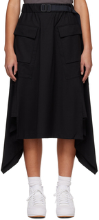 Черная классическая юбка-миди Y-3