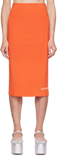 Оранжевая юбка-миди &apos;The Tube&apos; Marc Jacobs