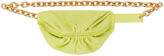 Зеленая поясная сумка-цепочка Bottega Veneta