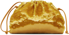 Золотой клатч с пайетками Bottega Veneta