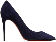 Темно-синие туфли Кейт на 100 каблуках Christian Louboutin