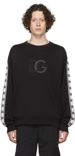 Черный хлопковый свитшот Dolce &amp; Gabbana