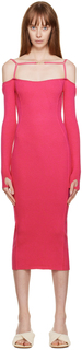 Розовое платье-миди Le Papier &apos;La Robe Sierra&apos; Jacquemus