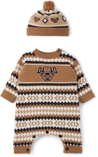 Детское кашемировое боди Fair Isle Burberry