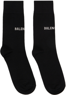 Черные носки со стразами Balenciaga