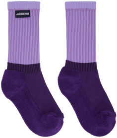 Фиолетовые носки Le Raphia &apos;Les Chaussettes À L&apos;Envers&apos; Jacquemus