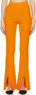 Оранжевые брюки Lette Lounge Nanushka