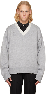 Серый свитер 006 C2H4