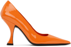 Оранжевые туфли на высоком каблуке BY FAR
