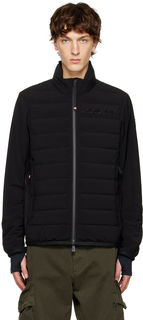Черная куртка из креполя Moncler Grenoble