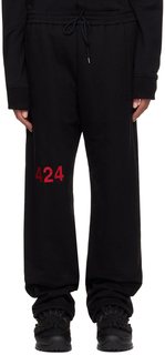 Черные брюки для отдыха с вышивкой 424 Suncoat Girl