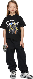Детская черная футболка The Simpsons Edition Balenciaga Kids