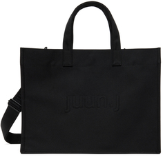 Черная объемная сумка-тоут 2-Way Juun.J