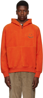 Оранжевая толстовка с капюшоном Happy PS by Paul Smith
