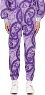 Пурпурные спортивные штаны на молнии NEEDLES