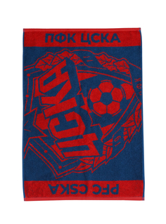 Полотенце ПФК ЦСКА 50 х 70 красно-синее
