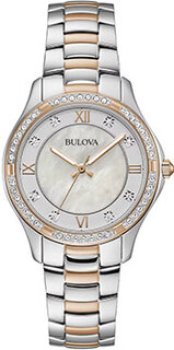 Японские наручные женские часы Bulova 98L304. Коллекция Crystal Ladies