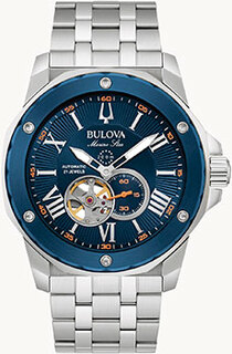 Японские наручные мужские часы Bulova 98A302. Коллекция Marine Star